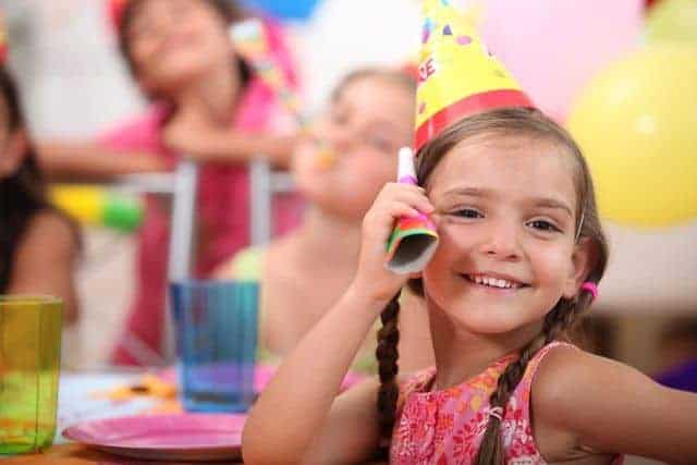child celebrating birthday at Rocky Top Sports World