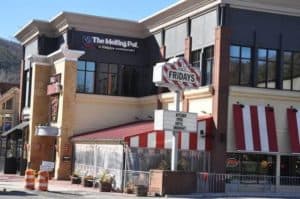TGI Fridays Gatlinburg restaurant near Rocky Top Sports World