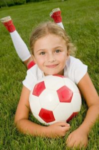 girl playing soccer at Smoky Mountian Sports complex