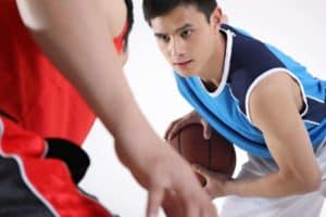 close up on players during Gatlinburg basketball tournaments