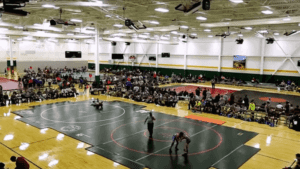 A wrestling competition at Rocky Top Sports World.