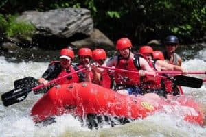 A white water rafting adventure.