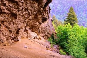 The Alum Cave hike in the Smoky Mountains.