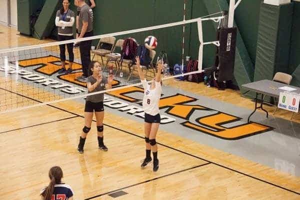A volleyball game at Rocky Top Sports World in Gatlinburg TN.