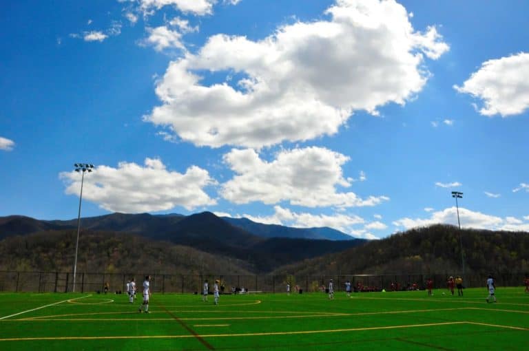 soccer team on a field