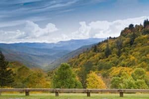 Beautiful mountain views from the Cades Cove Loop Road.