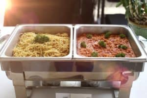 spaghetti catering dishes