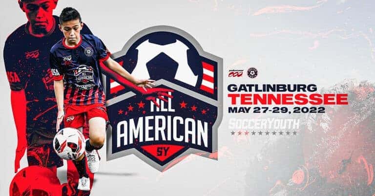 Youth All American Soccer banner