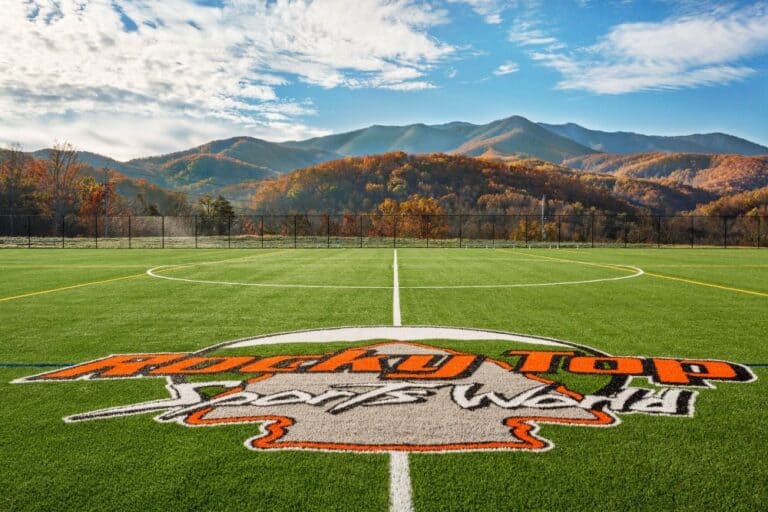The gorgeous setting of Rocky Top Sports World among the backdrop of the Smoky Mountains.