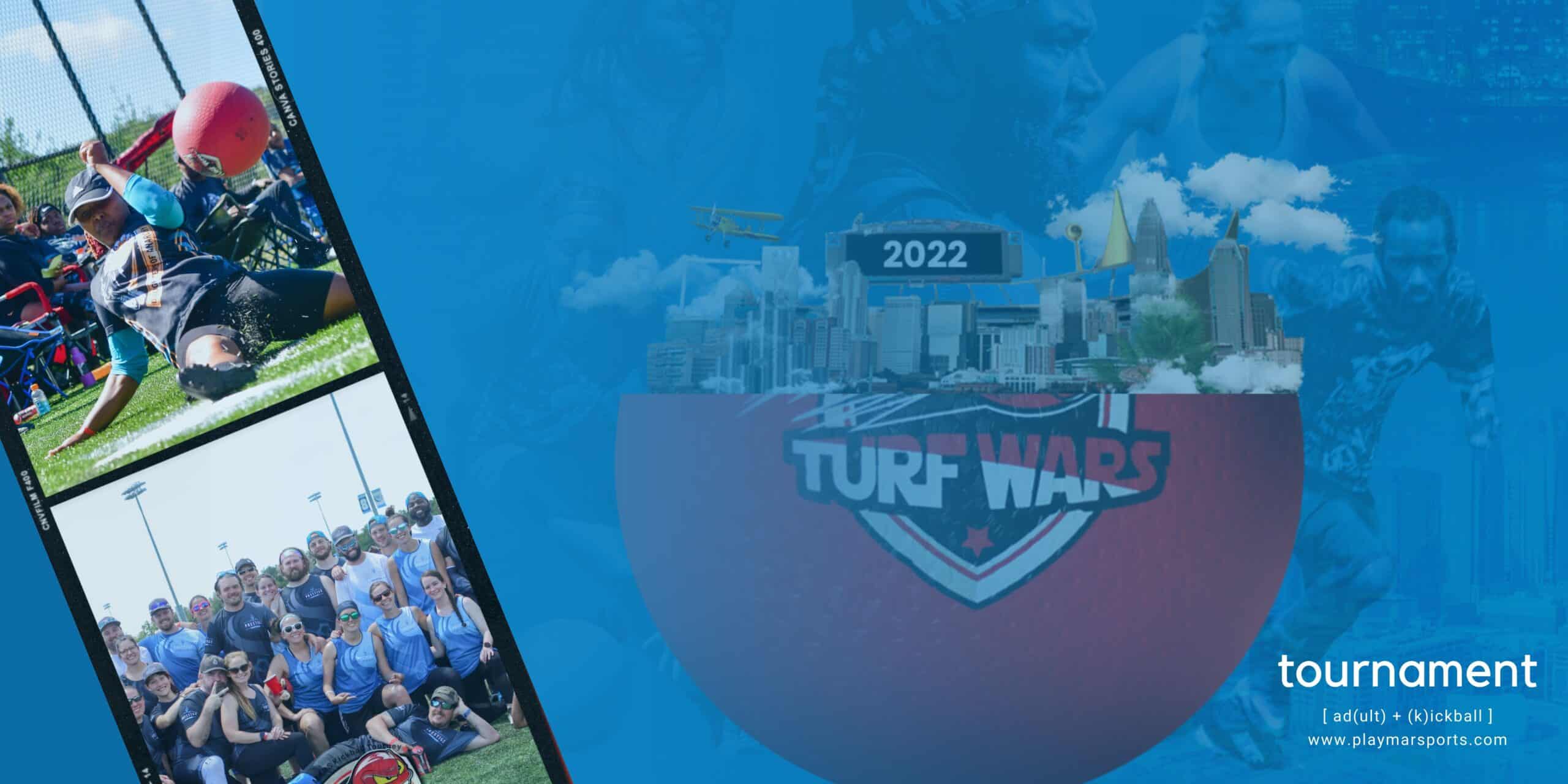 Turf Wars Kickball event logo