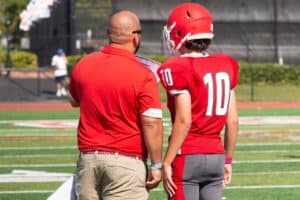 coach and quarterback