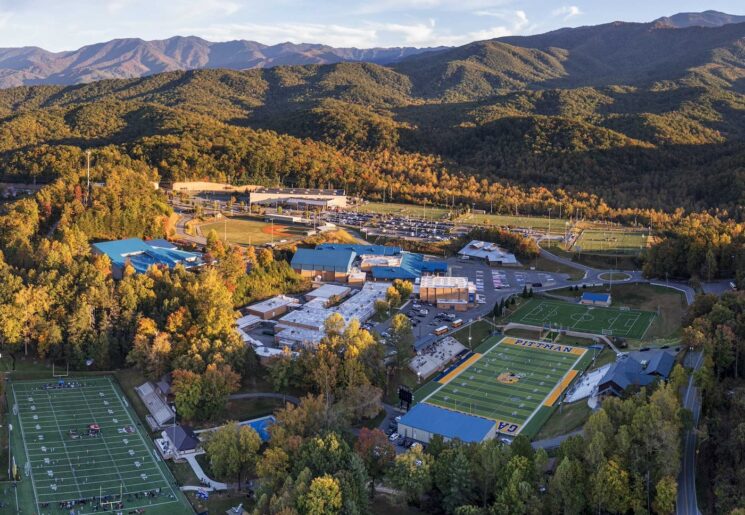 Aerial view of Rocky Tops Sports World